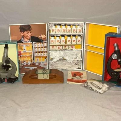 Vintage Chemcraft And Microcraft Science Kits