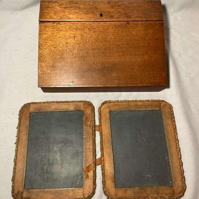 Antique Children’s Laptop Desk And Chalkboard 