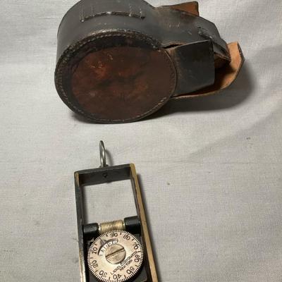 WWI Lionel Wagon Odometer Pedometer With Leather Case 1