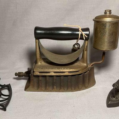 Antique The Monitor Handheld Steam Iron