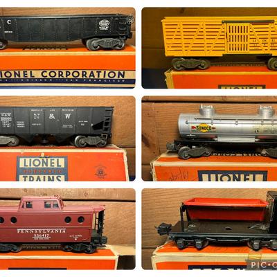 Lionel Trains - Caboose, Stock Car, Hopper & More 
