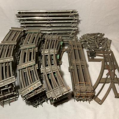 O Gauge Straight And Curved Metal Train Tracks