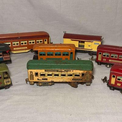 Lionel And American Flyer Lines Hollow Metal Train Cars O Gauge 