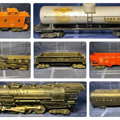 Lionel Locomotive #2046 + Crane Car #6460 & More 