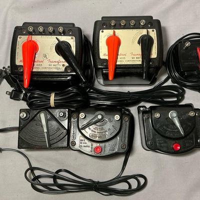 6 Lionel Model Train Transformers