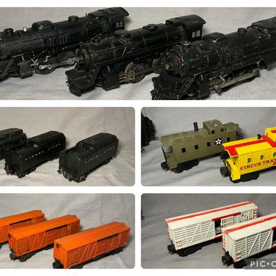 Lionel O Gauge Model Train Engines 2026, 1130, 8305 & Cars
