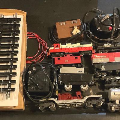 Miscellaneous Lot Trains And Lionel Train Tracks