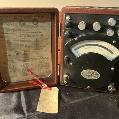 Weston Wattmeter 310 Measures Ac/Dc Electrical Power 