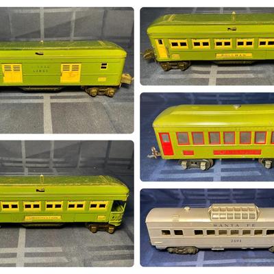 Pullman Passenger Cars #2613, #2614, #2615 + Santa Fe 
