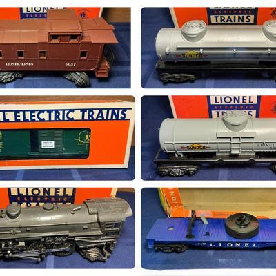 Lionel Trains - Tanker Car, Caboose, Helicopter Car & More 