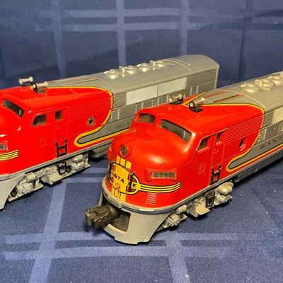 Lionel Santa Fe Engine & Dummy Engine #2333-20 (T128)
