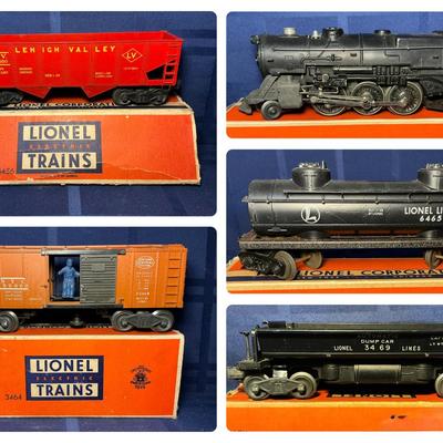 Lionel Trains - Engine #2025 + Dump Car & More 