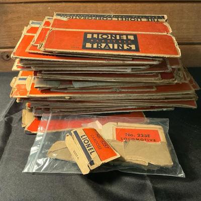 Lionel Empty Train Boxes Folded 