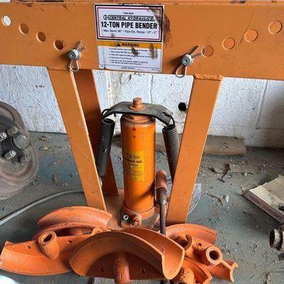 #2314 • Central Hydraulics 12 Ton Pipe Bender
