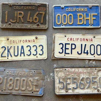 #4020 • 6 license plates

