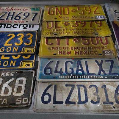 #2610 • 12 License Plates
