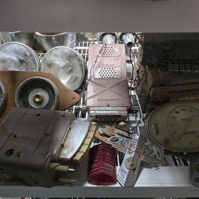 #2502 • 5 Radios, 2 Instrument Clusters, Chrysler Emblems and Glass Tail Light
