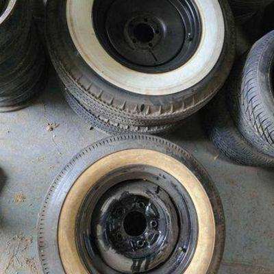 #2538 • 2 Pairs of Wheels with Whitewall Tires
