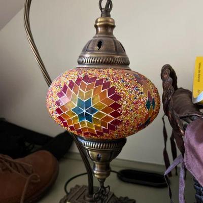 Morrocan glass lamp