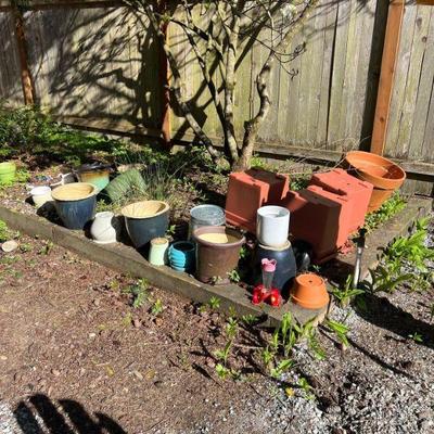 Pots and gardening supplies 