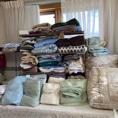 Lots of great linens!  Many new in original packaging!
