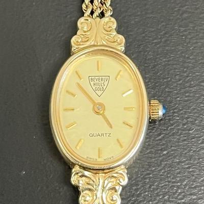 Beverly Hills Gold 14k Yellow Gold Watch