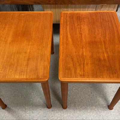 Pair of Danish Teak Coffee Tables by Henning Kjaernulf
