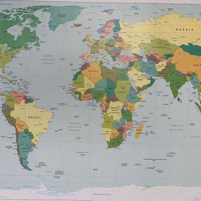 Mystery Collection of National Geographic World Political Maps