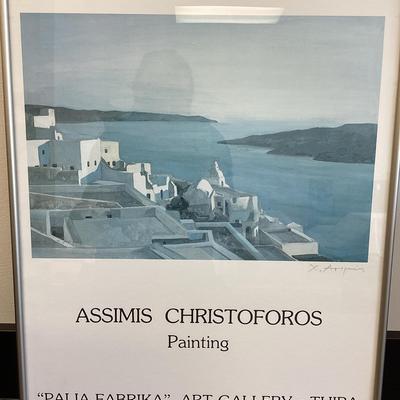 Signed “Santorini” Poster