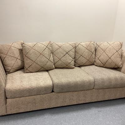 MCM Chevron Pattern Fabric Couch