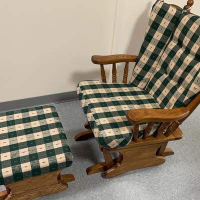 Rocking Chair and Foot Stool