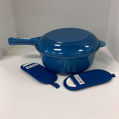 Pair Of Blue Creuset Cookware