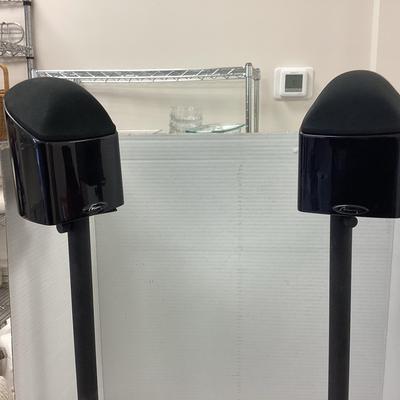 Pair Of Mirage Nanosat Prestige Speakers On Stands