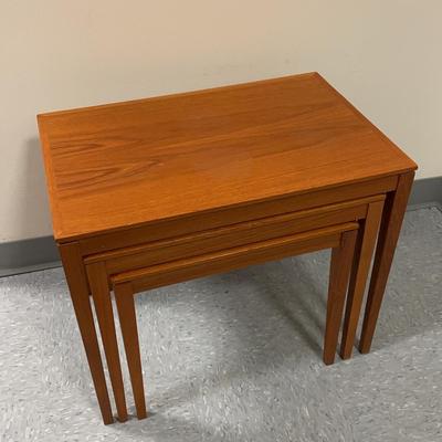 Mid Century Teak Nesting Tables
