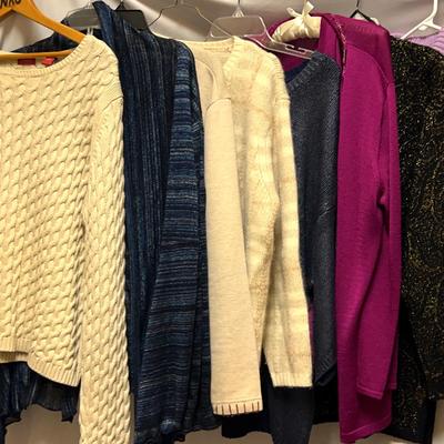 8 Sweaters (Valerie Stevens, Chicos, Talbots, Coldwater Creek, Jones New York, Liz Claiborne)