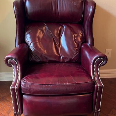 Bradington Young, Maroon Leather Recliner