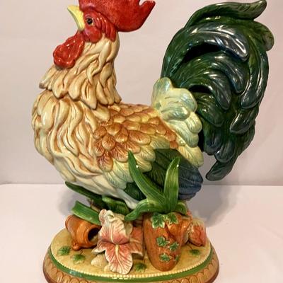 Fitz and Floyd Handcrafted Rooster Statue