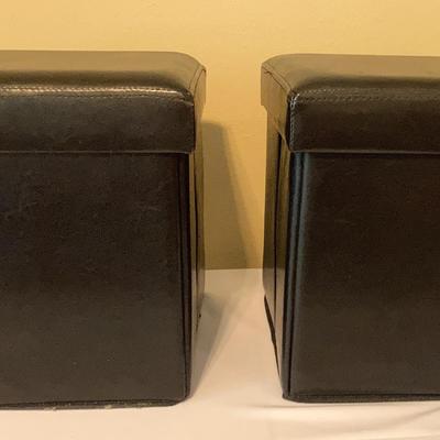  Two Storage Ottomans 