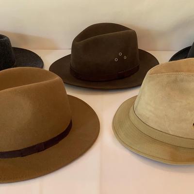 Collection Of Men's Leather And Wool Hats