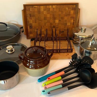 Essential Cookware-Pots, Pans, Utensils, Canisters.