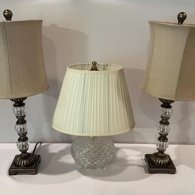 Glass Accent Table Lamps 