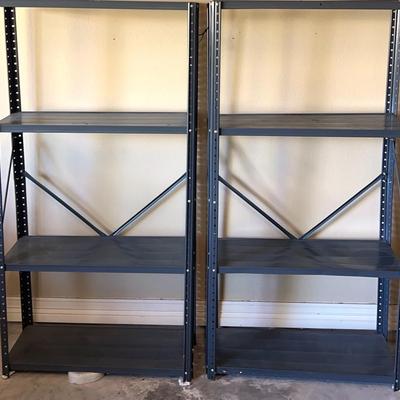 2 small Lightweight Metal Shelves 
