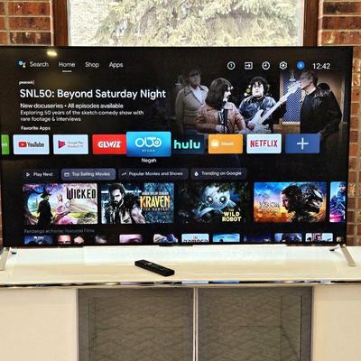 Sony Flatscreen 65" Smart TV with Original Remote and Stand Model #XBR-65X900C