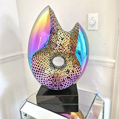  Beautiful Contemporary Metal Sculpture in an Array of Bright Colors! 24"H x 16"W