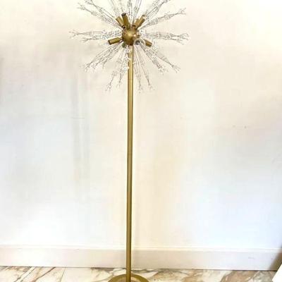  Rachel Zoe Dandelion Floor Lamp - 5' x 19" in Antique Brass Tone - A Bright Light