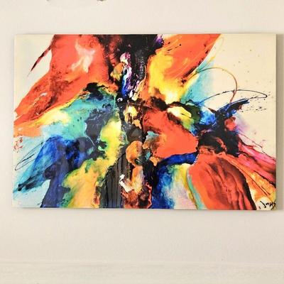  Flourish III by Jonas Gerard - Wall Art - This 60"W x 40"H Piece is Coated with a High Glass Lacquered Finish