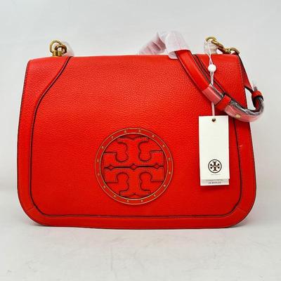 Tory Burch Studded Shoulder Bag in Samba - Brand New with Tags
