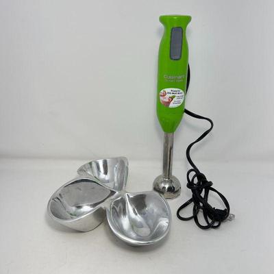 Cuisinart Smart Stick Blender with Nambe Serving Bowls