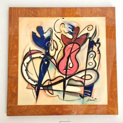 "Encore" by Alfred Alex Gockel - Stunning Dimensional Lacquered Wall Art Piece 4ft x 4ft