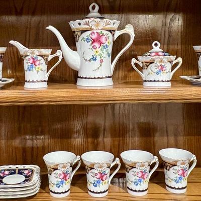  Royal Scotland Floral China Tea Set - Complete Set for 6